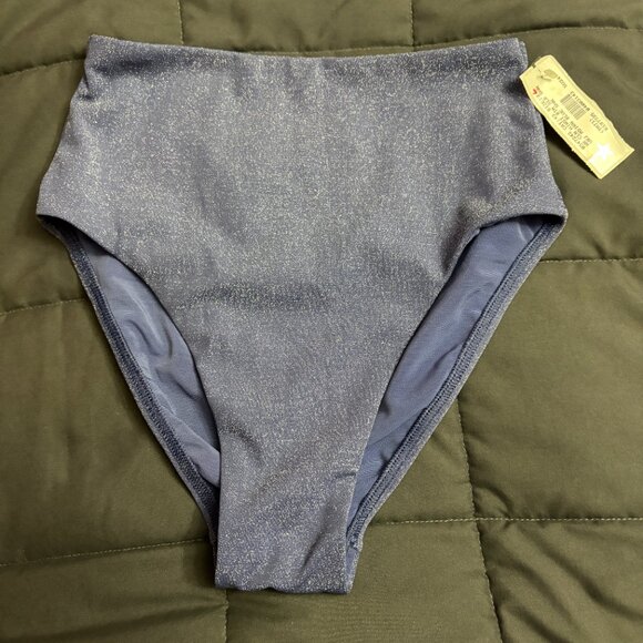 Lands' End Shine High Waisted Bikini Bottom - Size: 2 Long (Altered) - NWT - Picture 5 of 13